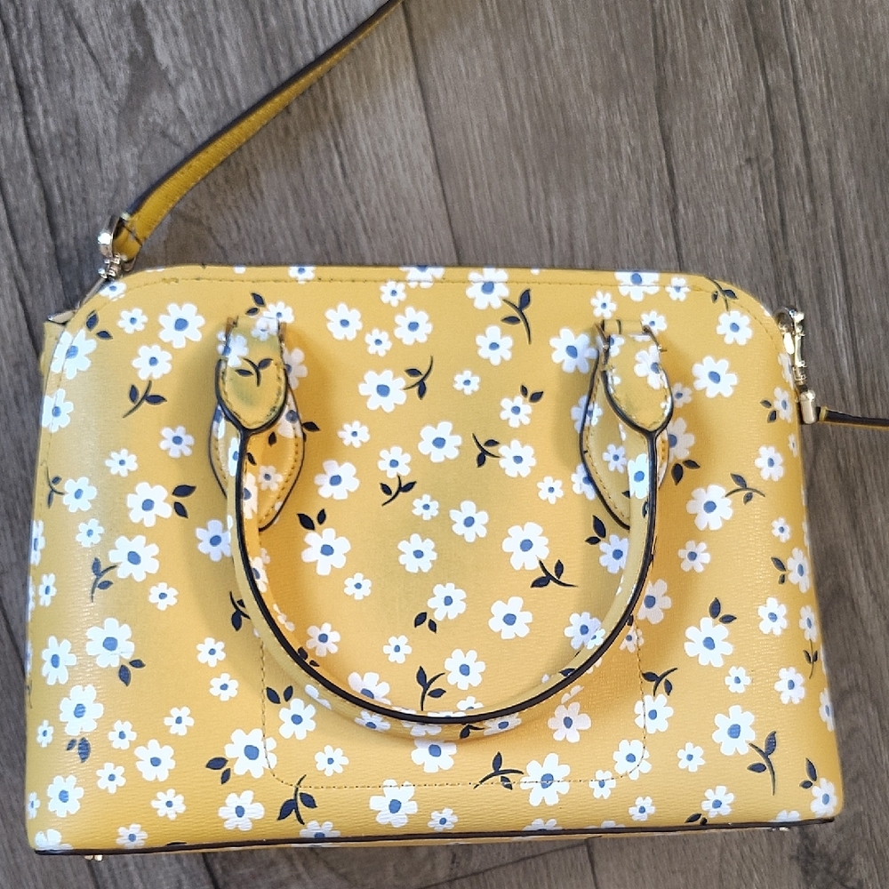Kate Spade Yellow Floral Satchel - Picture 5 of 13